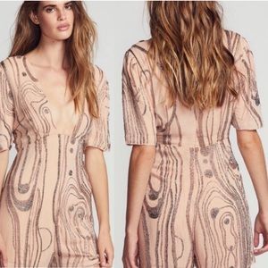 FREE PEOPLE Stone River Sequin Romper